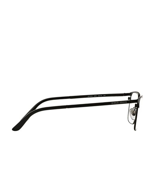 Giorgio Armani Black Rectangle-Frame Glasses for men