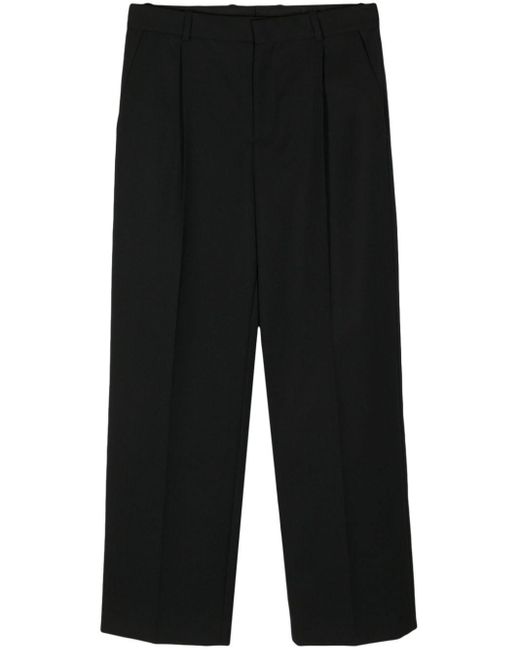 BOTTER Black Pleat-detail Tailored Trousers for men