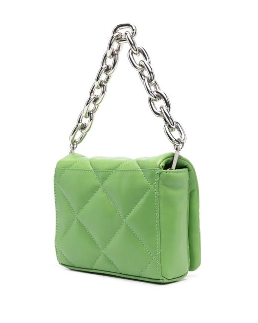Stand Studio Green Hestia Quilted Shoulder Bag