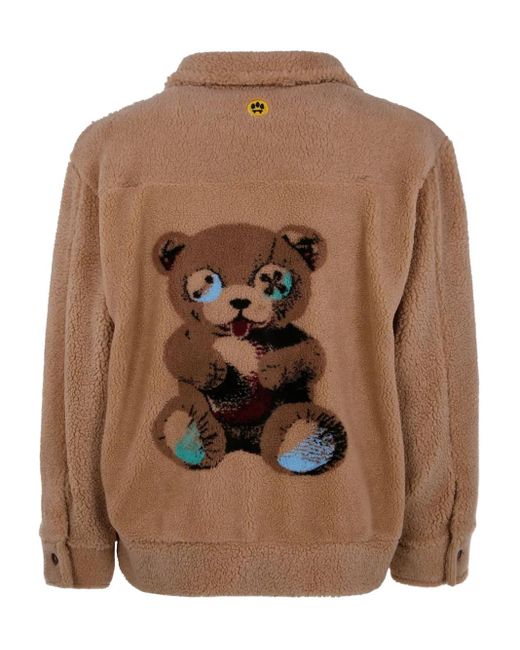 Barrow Brown Button Teddy Jacket