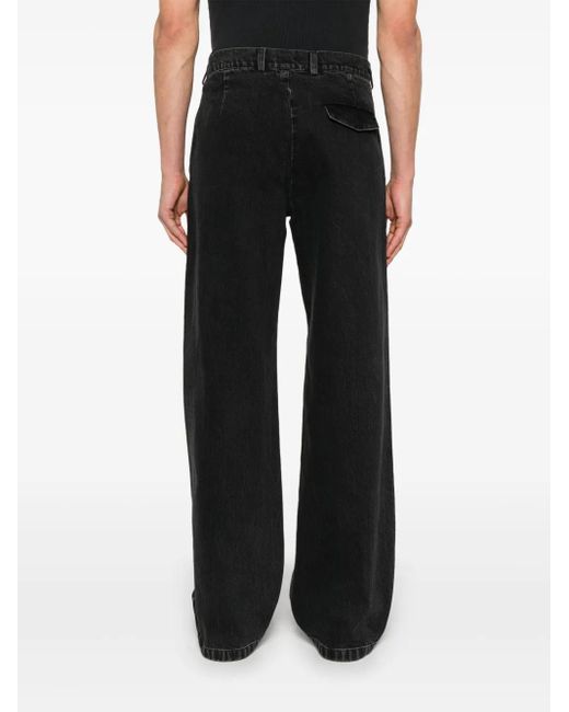 Rier Black Straight-Leg Jeans for men