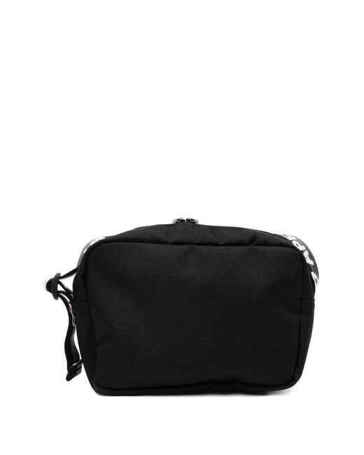 AAPE BY A BATHING AP Black Logo-Patch Mini Bag