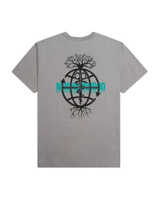 Neighborhood Gray X Dr. Romanelli Globe Tree-Print T-Shirt for men