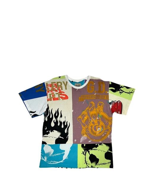 GALLERY DEPT. Blue Retouche Reworked Short-Sleeved T-Shirt