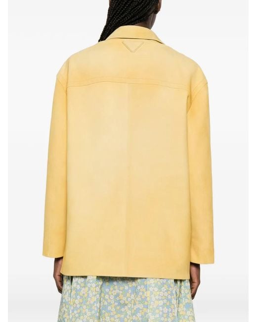 Prada Yellow Lambskin Jacket