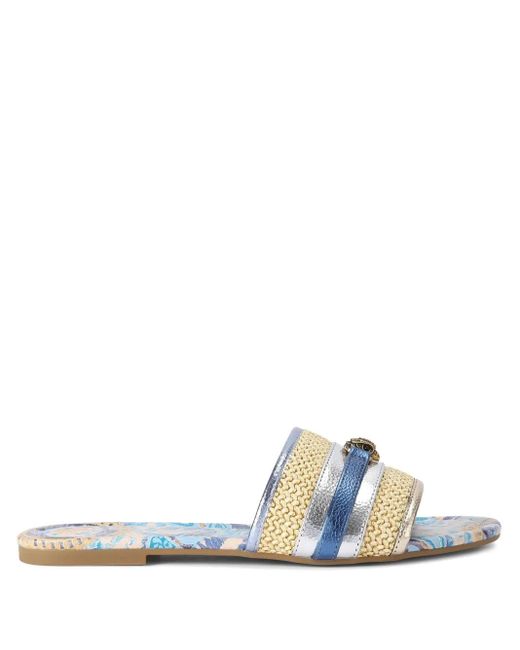 Sandali Soundback Con Suola Piatta di Kurt Geiger in White