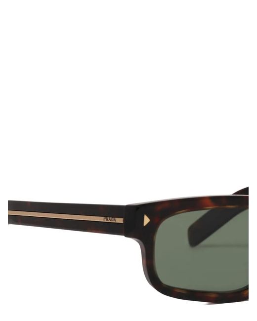 Prada Green Rectangle-Frame Sunglasses for men