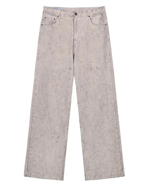 ROUGH White Wide-Leg Jeans for men