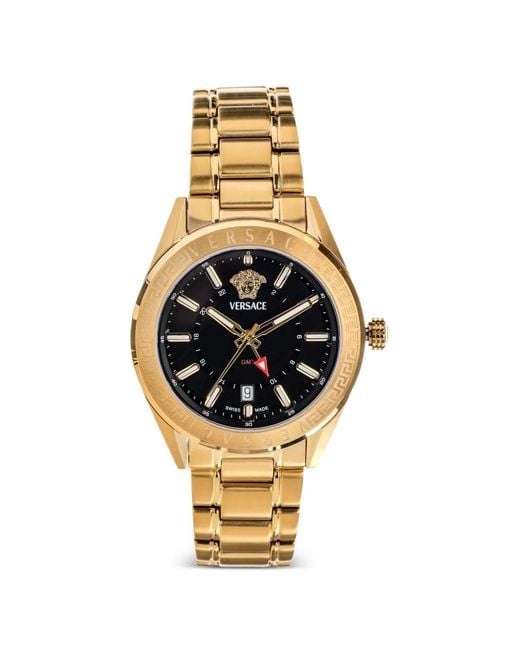 Versace Metallic Greca 42Mm Watch for men