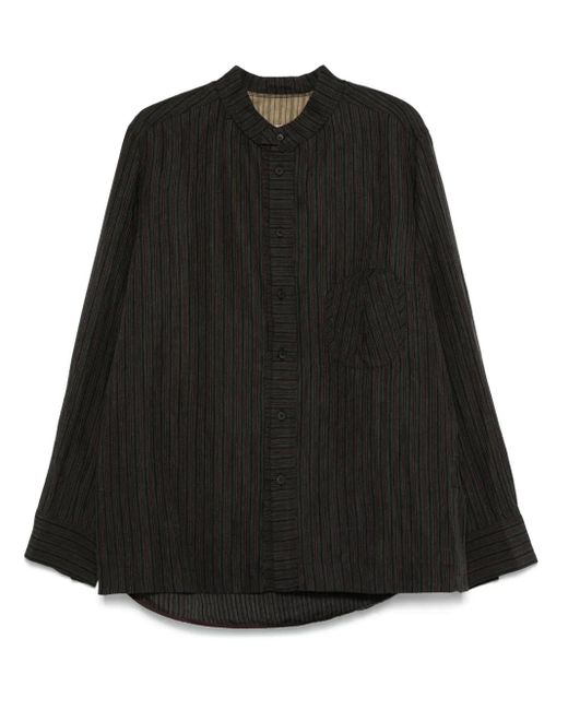 Ziggy Chen Black Striped Shirt for men