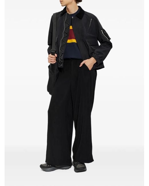 Sacai Black Multi-Pocket Jacket for men