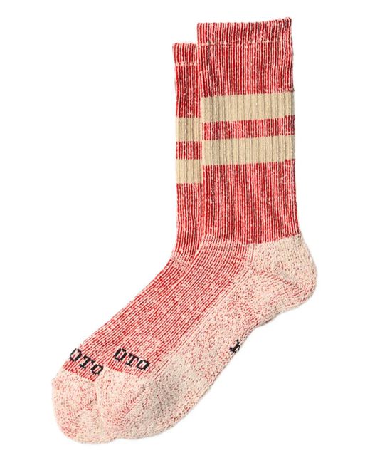 Calzini Con Righe di RoToTo in Pink