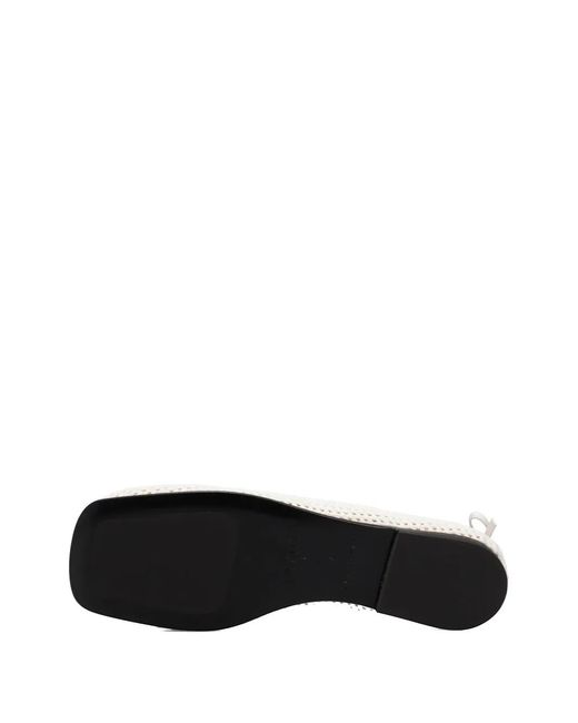 NODALETO White Bulla Node 5 Ballet Flats
