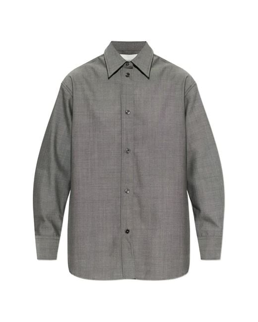 Studio Nicholson Gray Rouen Wool Shirt