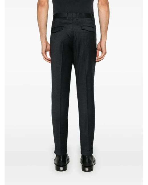 PT Torino Black Tailored Trousers for men