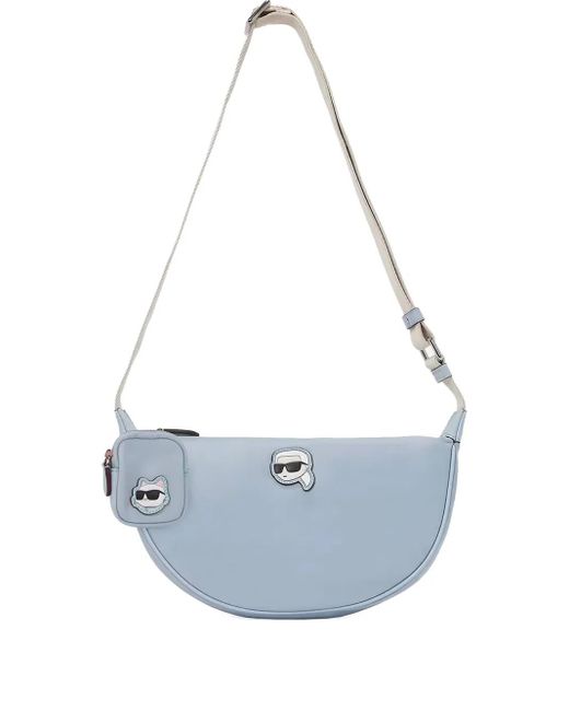 Karl Lagerfeld Small Ikon Shoulder Bag Blue