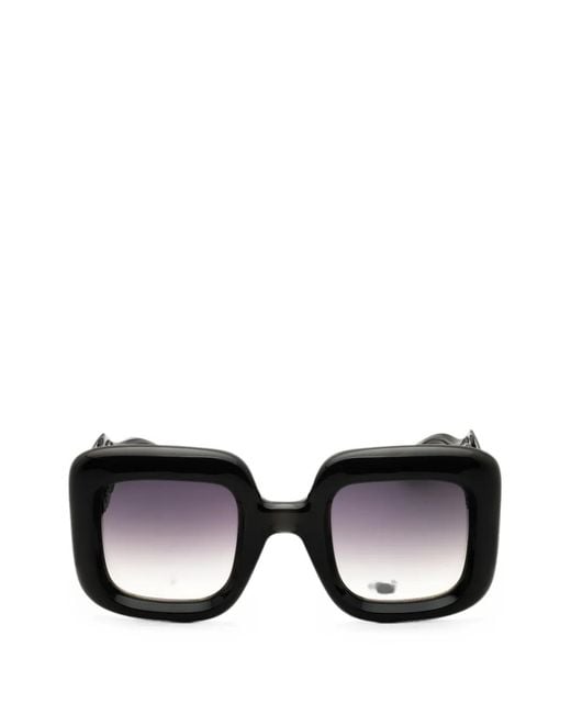 Etro Black Oversized Square-Frame Sunglasses