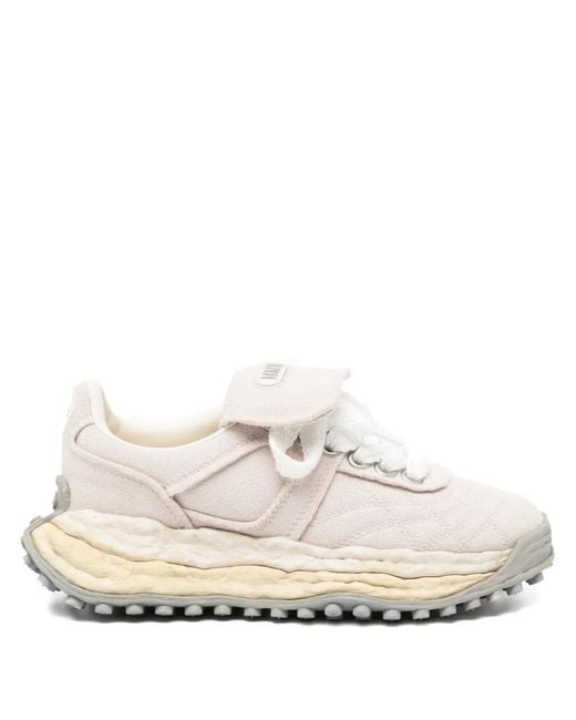 Maison Mihara Yasuhiro White Logo-Patched Trainers for men