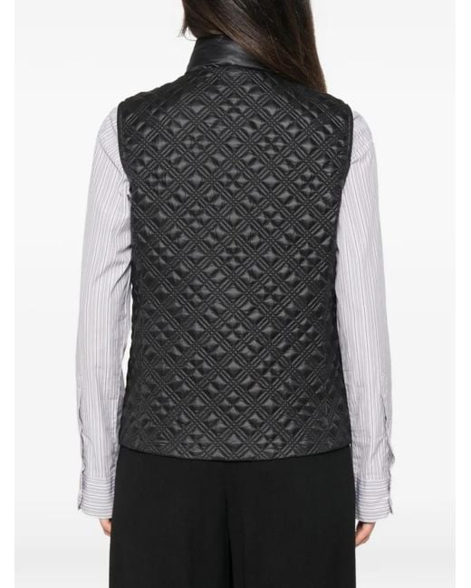 Moncler Black Quilted Sleeveless Jacket