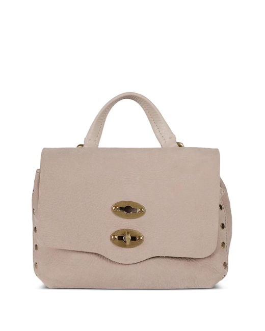 Zanellato Natural Stud-Embellished Top-Handle Cross-Body Bag