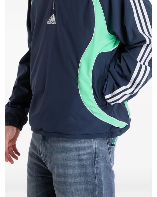 Adidas Blue Teamgeist Half-Zip Sweater for men
