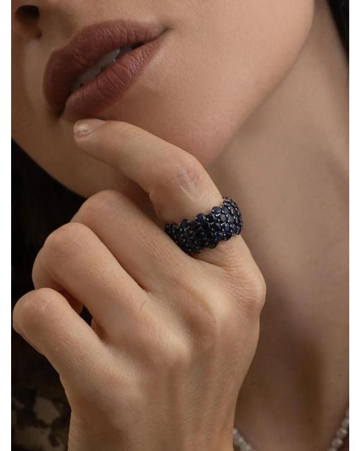 Andreoli Brown Sapphire Stretch Ring
