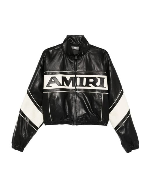 Amiri Black Logo-Panelled Jacket