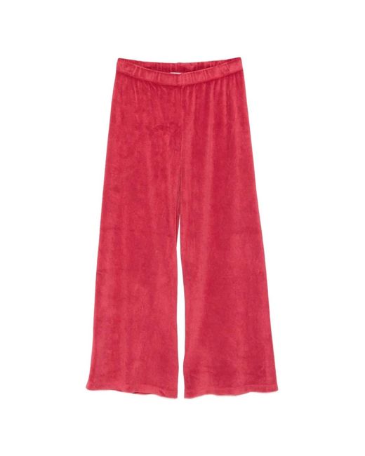 Suzie Kondi Red Wide-Leg Trousers
