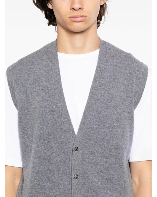 N.Peal Cashmere Weste Aus Kaschmir in Gray für Herren