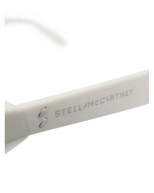 Stella McCartney White Triangular Tinted Sunglasses