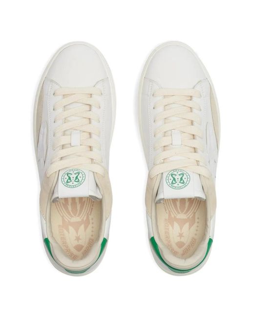 ENTERPRISE JAPAN White Rocket Appliqued Sneakers for men