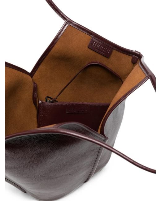 Hereu Brown Calella Leather Tote Bag