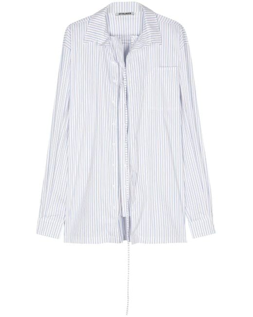OTTOLINGER White Textured Striped Shirt