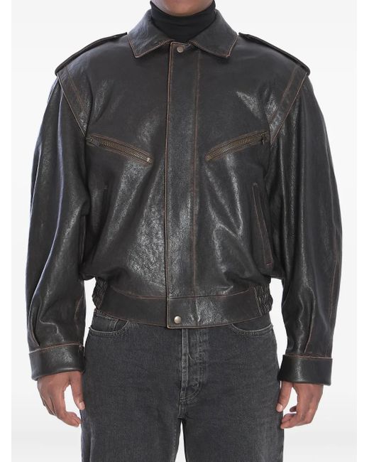 Chaqueta Con Cremallera Saint Laurent de hombre de color Black