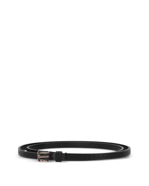 Max Mara White Perforated Belt