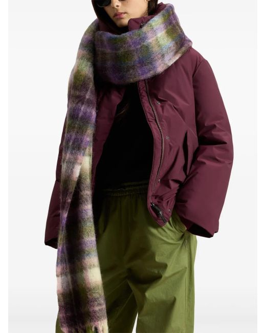 Woolrich Cocoon Donsjack in het Purple