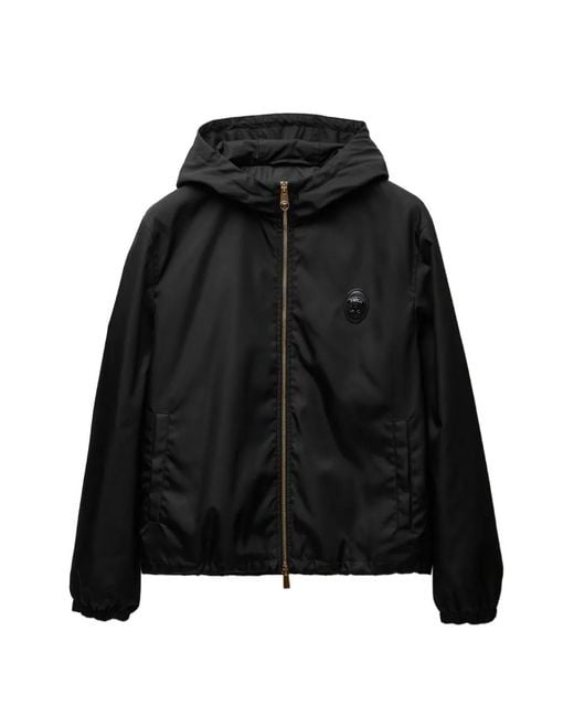 Versace Black Technical Twill Blouson for men