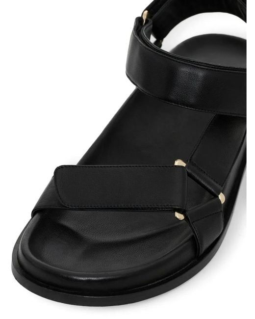 Anine Bing White Jesse Touch-Strap Sandals