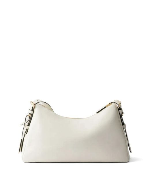 Prada Natural Large Aimée Shoulder Bag