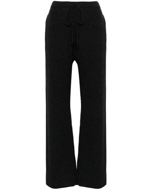 Maison Margiela Black Wool-Cashmere Knitted Trousers