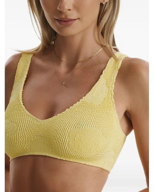 SOFIA ERHAN Yellow Aria Crinkle Bikini