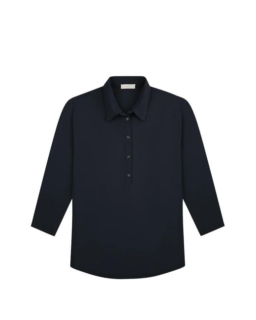 Slowear Blue Zanone Button Polo Shirt