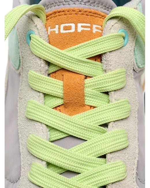 HOFF White City Dopamine Panelled Suede-Trim Sneakers