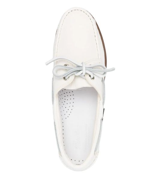 Paraboot White Loafer Aus Leder
