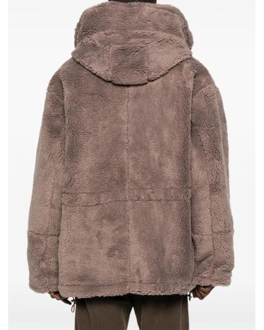 Bluemarble Mantel aus Faux Fur in Brown für Herren
