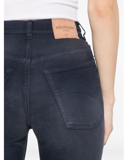 Balenciaga Blue Front Pockets Denim Jeans