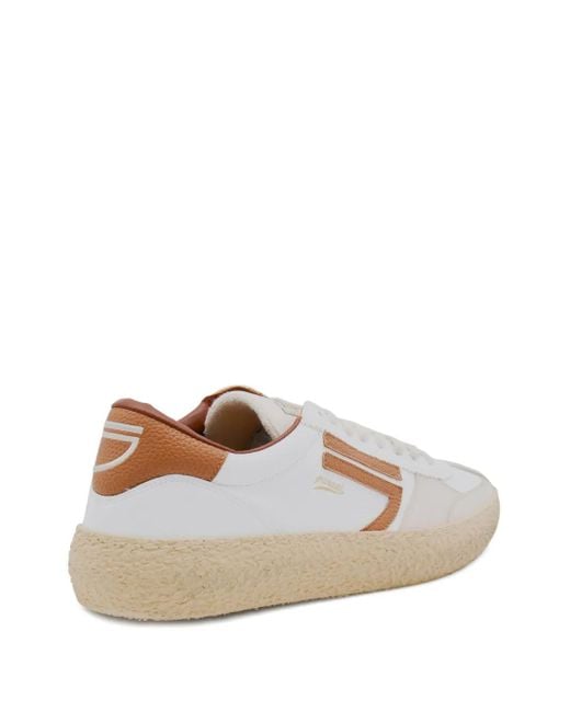 PURAAI Pink Lace-Up Panelled Sneakers for men