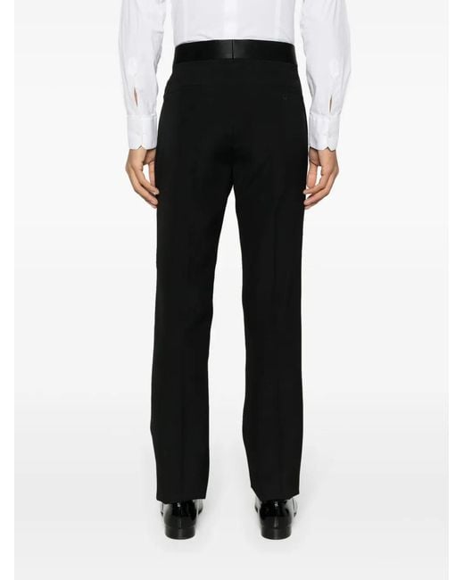 Givenchy Black Straight-Leg Wool Trousers for men