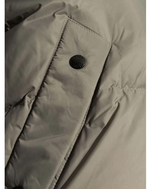 Abrigo con capucha removible Yves Salomon de color Gray