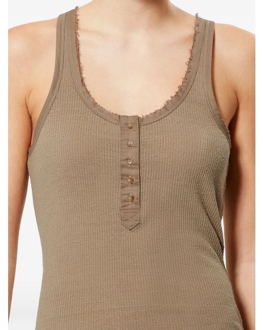 Isabel Marant Natural Helma Ribbed-Knit Tank Top